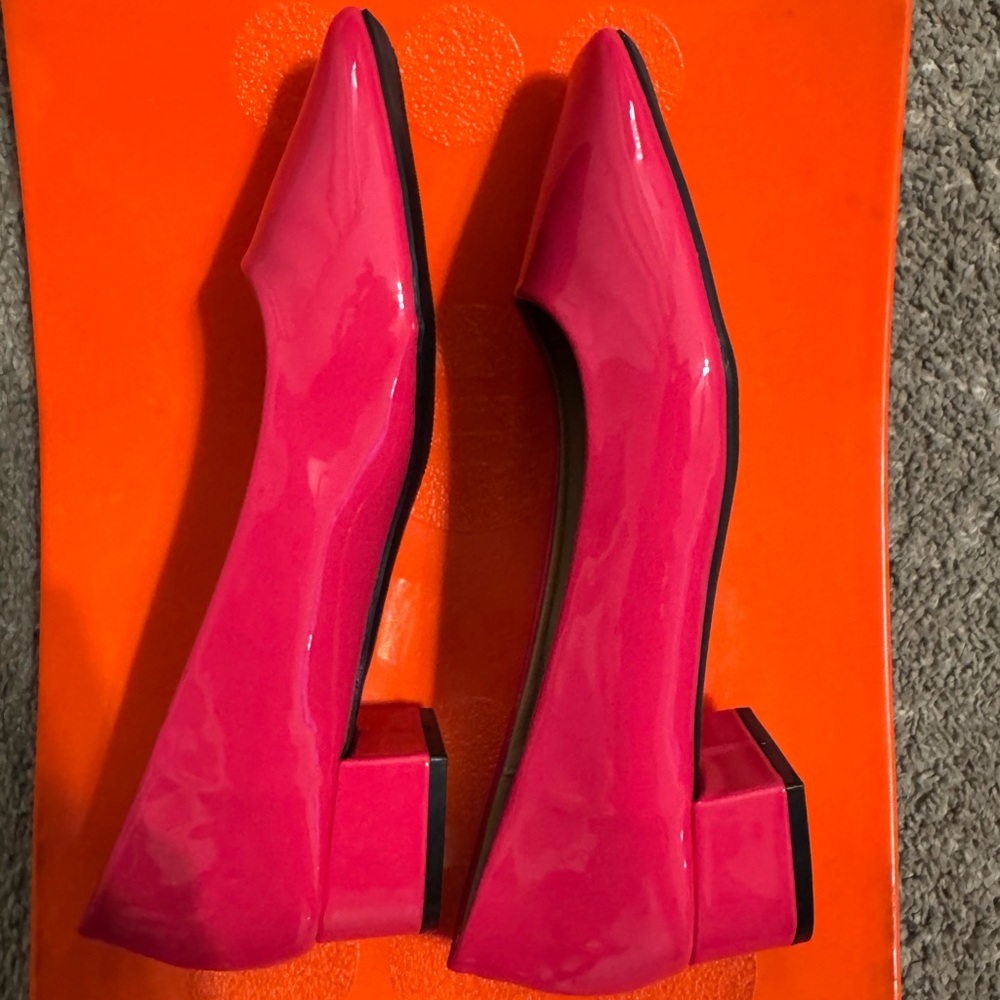 Faux Patent Leather Pumps NWOT